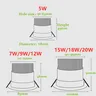 Dimmable LED COB projecteur plafonnier AC85-265V 5W 7W… – vue 4