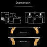 Mitigeur bain douche mural contemporain monocommande bec… – vue 7