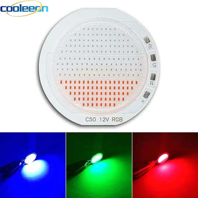 Puce LED COB ronde à bord