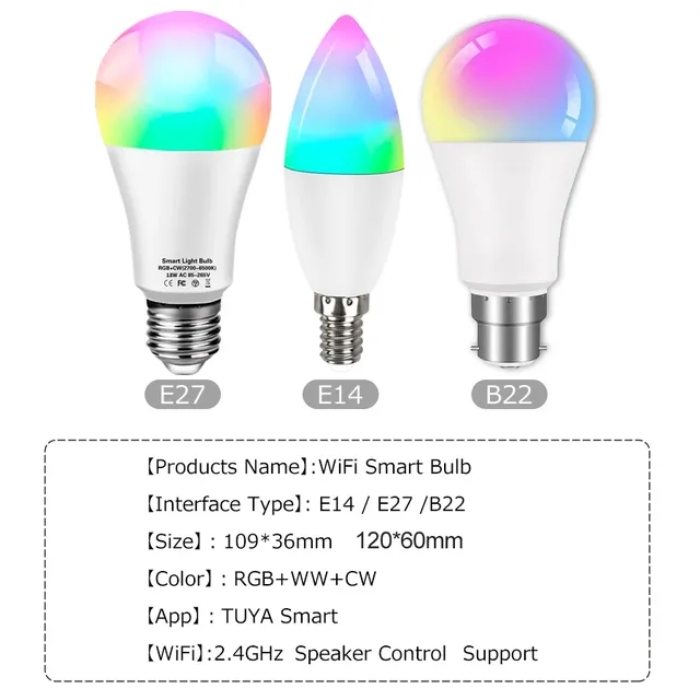 Ampoule WiFi intelligente Alice lampe Alexa commande… – vue 2