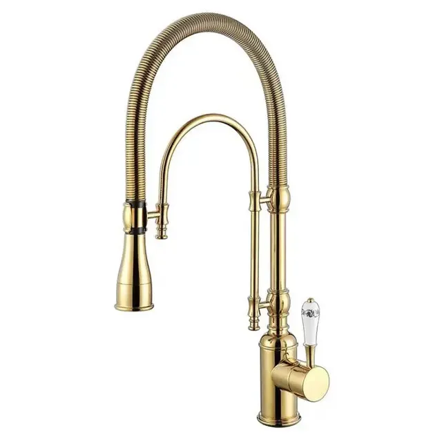 Robinet de cuisine extractible à ressort multifonction à… – vue 5