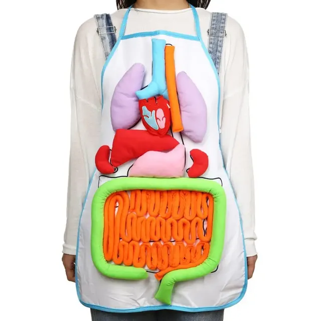 Tablier d'anatomie de cuisine pour hommes et femmes