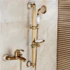 Robinet mitigeur de baignoire en Bronze Antique, robinet de baignoire à main de nouveau Style en céramique, robinets de douche muraux Robinet mitigeur de baignoire en Bronze Antique, robinet de baignoire à main de nouveau Style en céramique, robinets de douche muraux