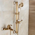 Robinet mitigeur de baignoire en Bronze Antique, robinet de baignoire à main de nouveau Style en céramique, robinets de douche muraux
