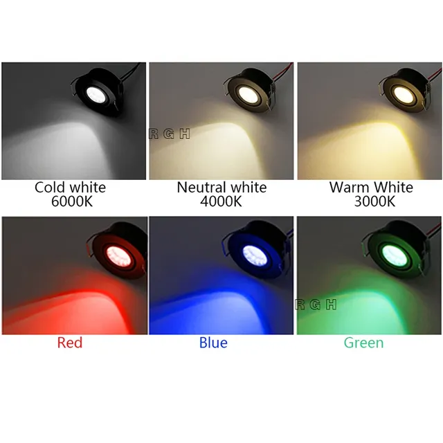 Mini Spot Lumineux LED Encastrable de 3W – vue 4