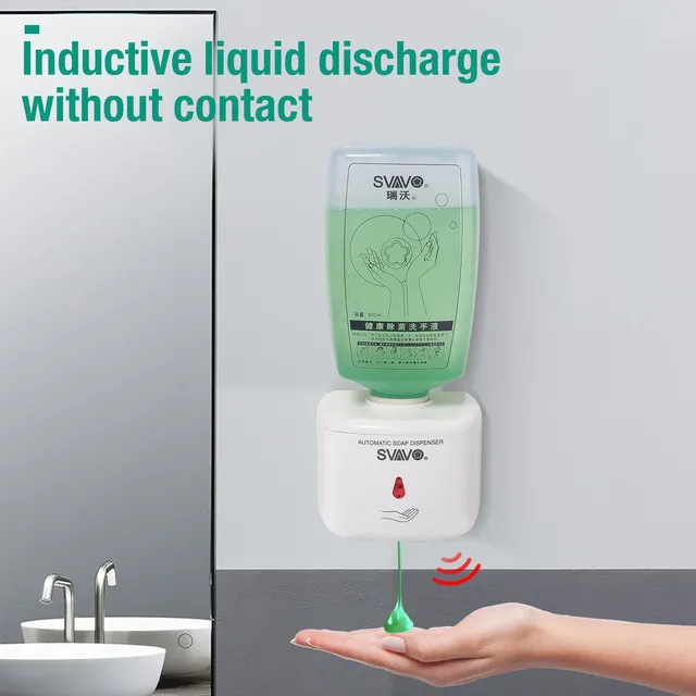 SVAVO 750ml distributeur de savon automatique mural… – vue 4