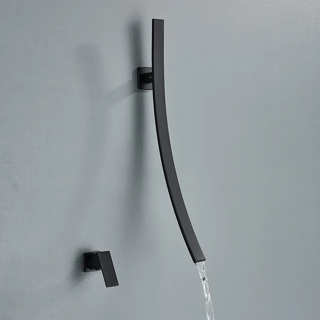 Robinet de lavabo de salle de bains mural de luxe 70cm – vue 3
