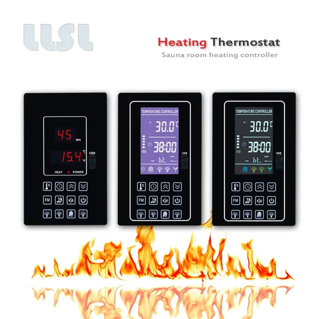 Thermostat numérique mural sauna programmable minuterie… – vue 2