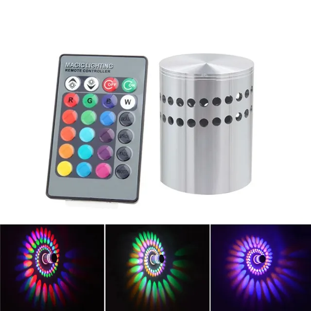 Applique murale LED en aluminium RVB