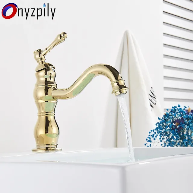 Onyzpily robinet de lavabo de bain en laiton chromé – vue 3