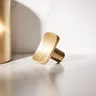 Boutons laiton massif doré brossé finition moderne… – vue 3