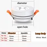Dimmable 3W 5W 7W 12W mince COB plafond encastré… – vue 6