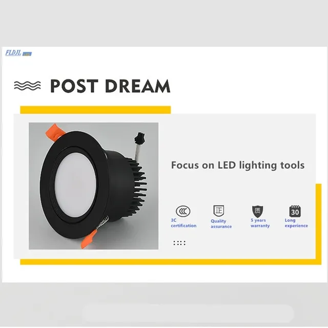 Spot lumineux LED COB à intensité variable – vue 5