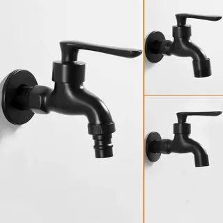 Robinet froid simple en laiton noir