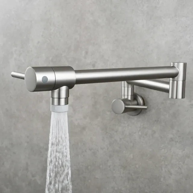 Robinet Mural Cuisine Articulé Bras Double Pivotant… – vue 3