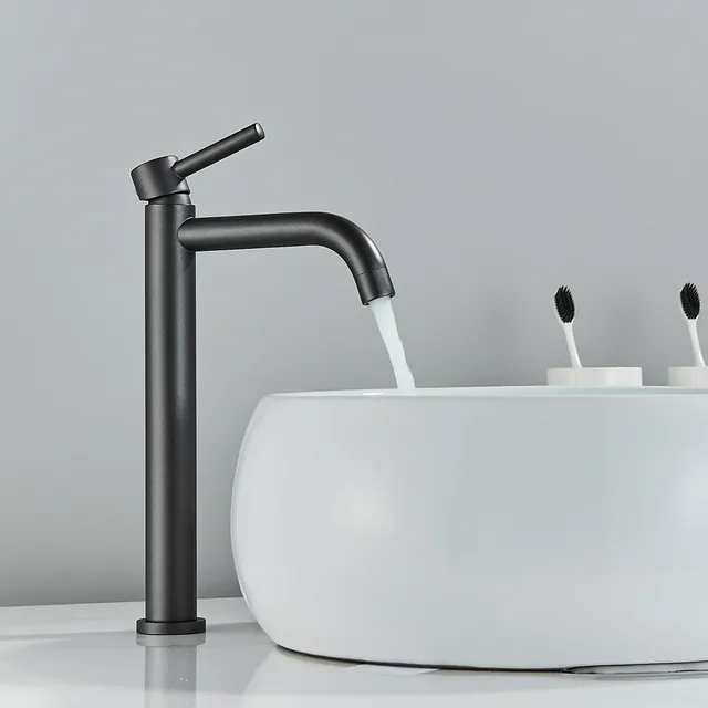 Robinet de lavabo noir – vue 4