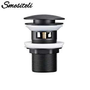 Drain en acier inoxydable avec bouchons de débordement, accessoires de robinetterie de bain à la maison