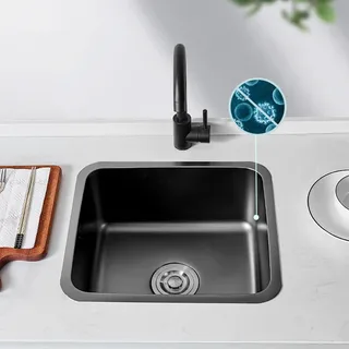 Évier de cuisine en acier inoxydable 304
