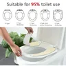 Coussinets rembourrés siège toilette peluche gris… – vue 4