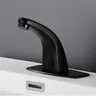 Robinet de lavabo intelligent à capteur noir mat – vue 2