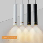 Dimmable LED 9W 12W COB lampes suspendues lampes à Tube Long cuisine salle à manger boutique Bar décoration cordon lampe lumières de fond AC85-265V
