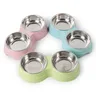 Mangeoire double en acier inoxydable pour animaux de… – vue 3