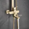 Pommeau de douche pluie et douchette à main en acier… – vue 3