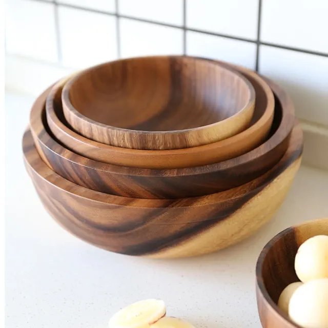 Filles rond en bois pour salade de fruits – vue 5