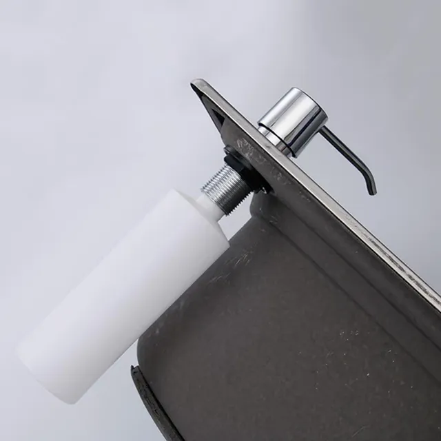 Distributeur savon encastrable évier pompe chromée… – vue 3