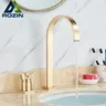 Robinet de lavabo doré brossé 5 couleurs à poignée… – vue 2