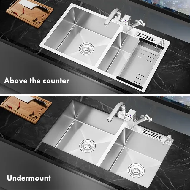Grand Évier de Cuisine en Acier Inoxydable SUS304 – vue 5