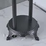 Robinet de baignoire de salle de bains sur pied noir de… – vue 7