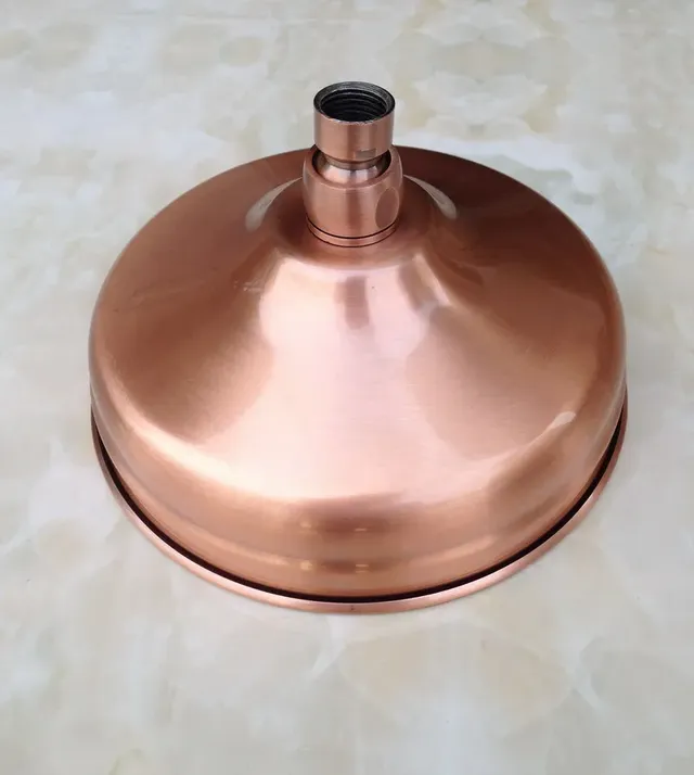 Pommeau de douche rond en cuivre rouge Antique de 8 pouces – vue 3
