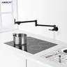 Robinet de remplissage de pot en laiton mural – vue 1