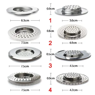 Filtre de grille d'évier de cuisine en acier inoxydable