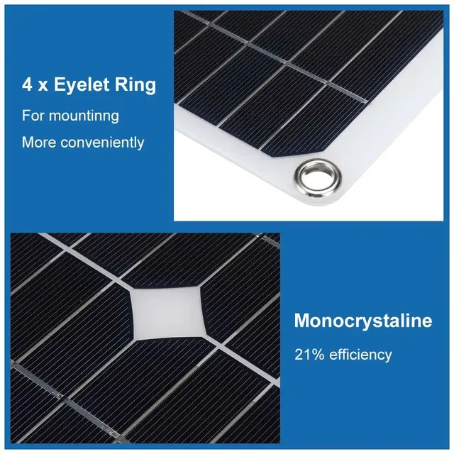 Ensemble de panneaux solaires 100W – vue 4