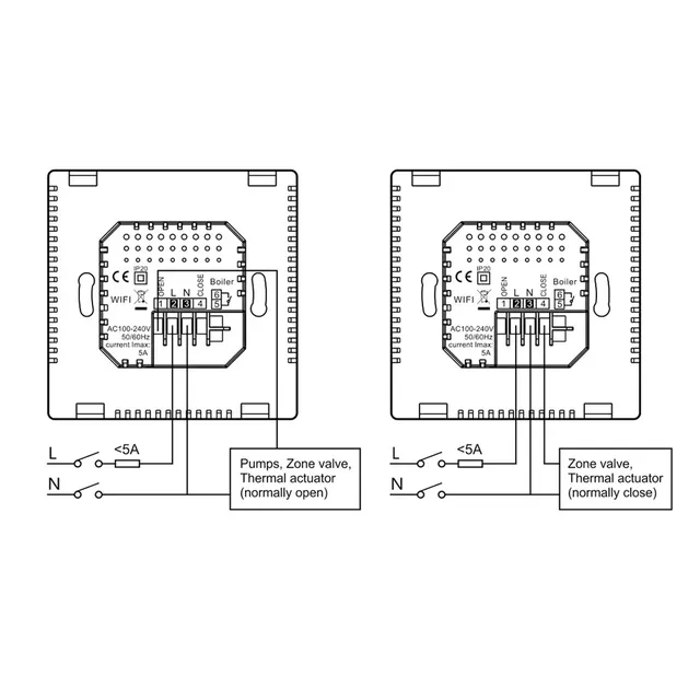 Thermostat mural programmable intelligent wifi connecté… – vue 5
