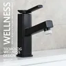 Mitigeur lavabo monocommande noir mat contemporain carré… – vue 3