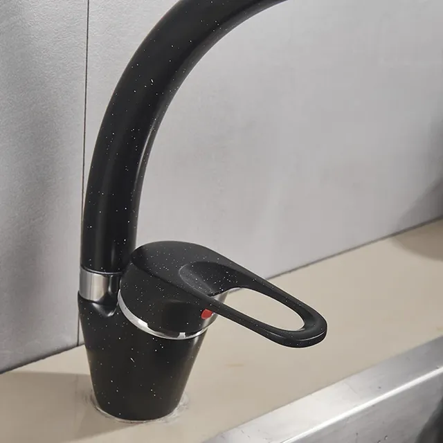 Robinet de cuisine noir Simple – vue 4