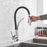 Robinet de cuisine en caoutchouc noir/Nickel/Chrome/or – vue 4