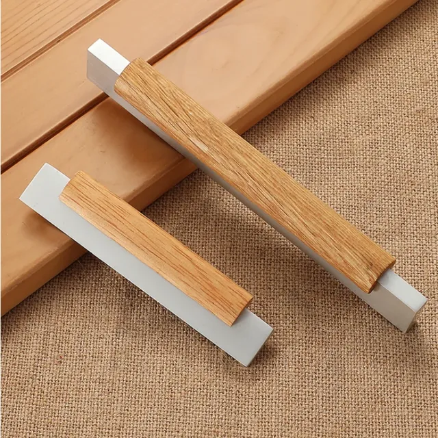 Poignée de meuble en bois poignées d'armoire accessoire… – vue 4