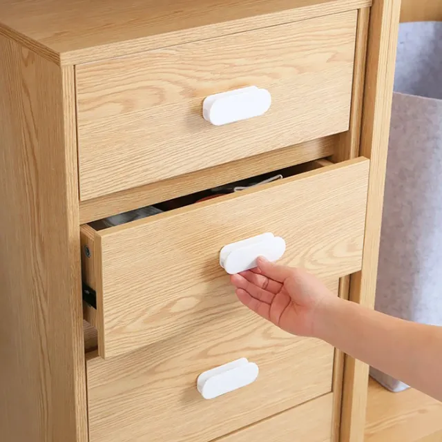 Poignée adhésive sans perçage plastique ovale arrondie… – vue 4