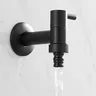 Robinet froid simple en laiton noir – vue 3