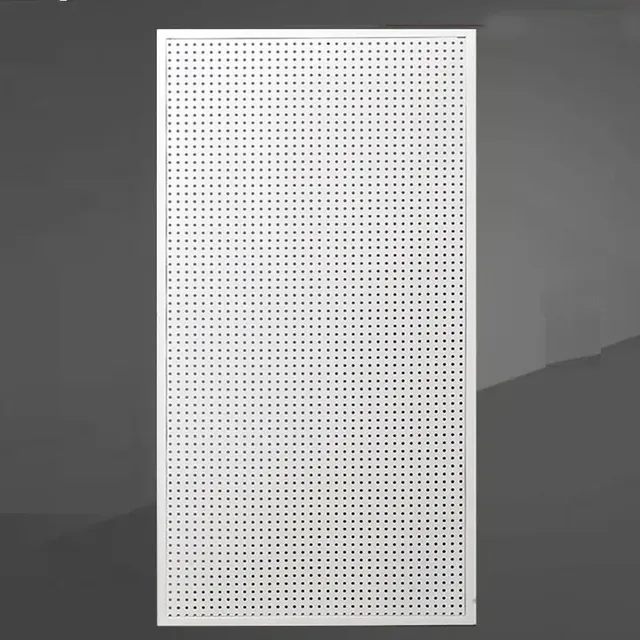 Panneau perforé mural rectangulaire acier noir blanc… – vue 3