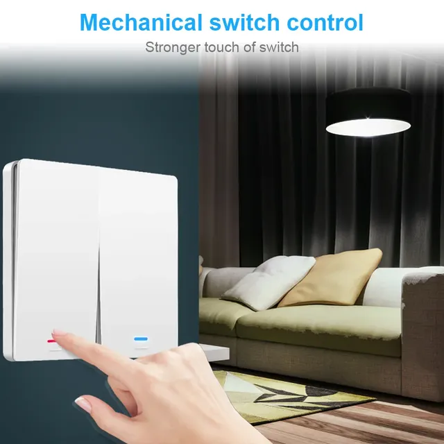Interrupteur mural intelligent Tuya WiFi tactile… – vue 4