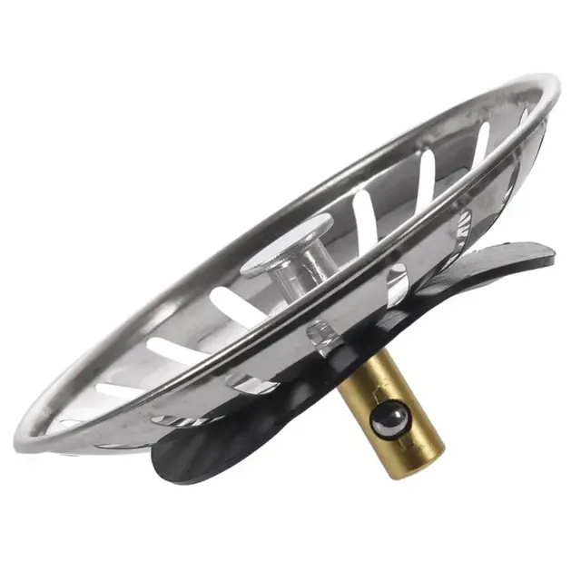 Bouchon vidange évier crépine panier filtrant acier… – vue 5