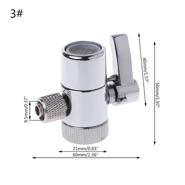 Vanne dérivation robinet filtre eau connecteur tube… – vue 6