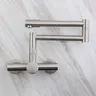 Robinet d'évier de cuisine brossé en acier inoxydable 304 – vue 2