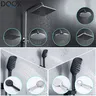 Pommeau de douche salle de bain 3 Modes ABS rond chromé… – vue 1