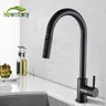Robinet de cuisine noir – vue 1